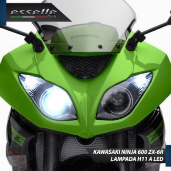 Conversione Fari Full LED ULTRA COMPATTA per KAWASAKI Ninja 600 ZX-6R 2009-2016