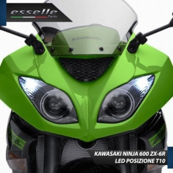 Conversione Fari Full LED ULTRA COMPATTA per KAWASAKI Ninja 600 ZX-6R 2009-2016
