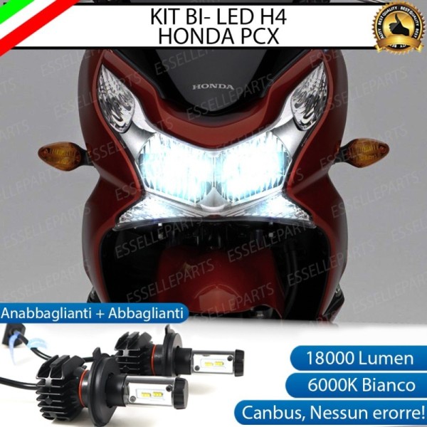 Kit Full LED Lampade H4 18000 LUMEN Anabbagliante Abbagliante Honda PCX 125 2014-2016