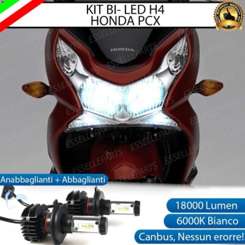 Kit Full LED Lampade H4 18000 LUMEN Anabbagliante Abbagliante Honda PCX 150 2014-2017
