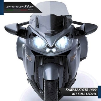 Kit Full LED Coppia H4 18000 Lumen per KAWASAKI GTR 1400 2010-2014 ABS