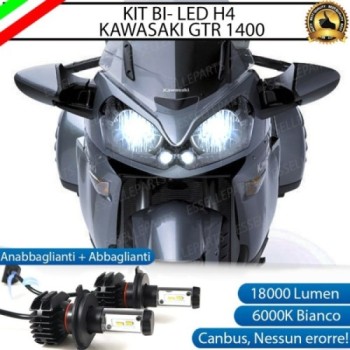 Kit Full LED Coppia H4 18000 Lumen per KAWASAKI GTR 1400 2015-2016 ABS