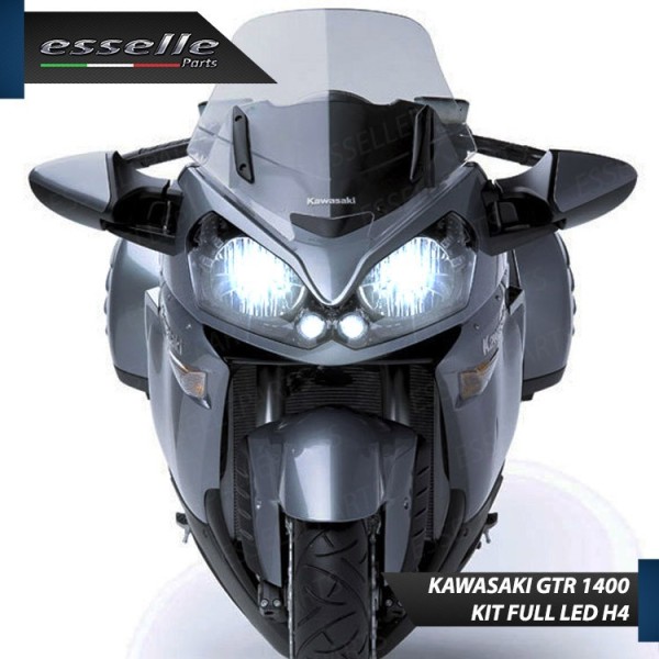 Kit Full LED Coppia H4 18000 Lumen per KAWASAKI GTR 1400 2015-2016 ABS