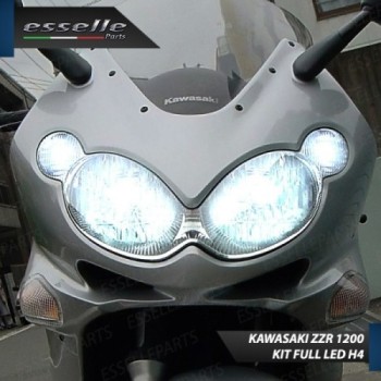 Kit Full LED Coppia H4 18000 Lumen 6000K bianco per KAWASAKI ZZR 1200 2002-2005
