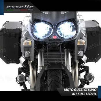 Kit Full LED Coppia H4 18000 Lumen per MOTO GUZZI Stelvio 1200 2008-2010 4V