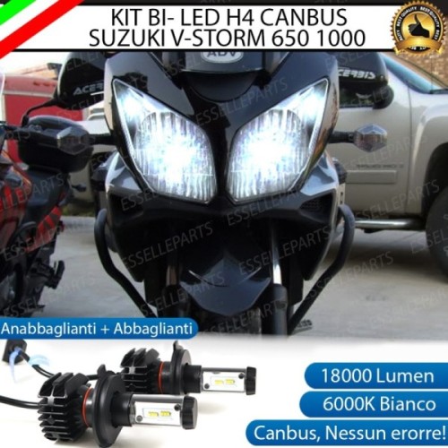 Kit Full LED Coppia H4 18000 Lumen per SUZUKI V- Strom 650 2008-2011 Traveller ABS