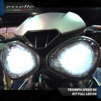Kit Full LED Coppia H4 18000 Lumen 6000K bianco per Triumph Speed 94 2015-2016 R Kit Full LED Coppia H4 18000 Lumen 6000K bianco per Triumph Speed 94 2015-2016 R