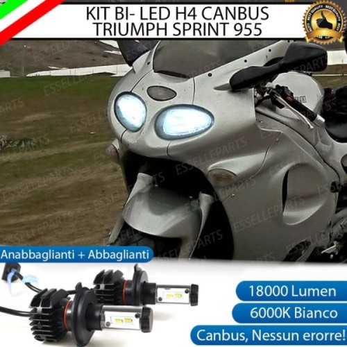 Kit Full LED Coppia H4 18000 Lumen per Triumph Sprint 955 1999-2004 ST