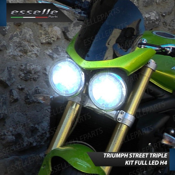 Kit Full LED Coppia H4 18000 Lumen per Triumph Street Triple 2007-2012