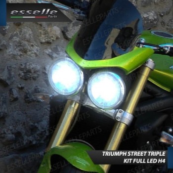 Kit Full LED Coppia H4 18000 Lumen per Triumph Street Triple 2007-2012