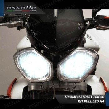 Kit Full LED Coppia H4 18000 Lumen per Triumph Street Triple 2013-2014 R