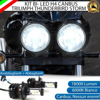 Kit Full LED H4 18000 Lumen per Triumph Thunderbird 1700 2016-2017 Night Storm ABS