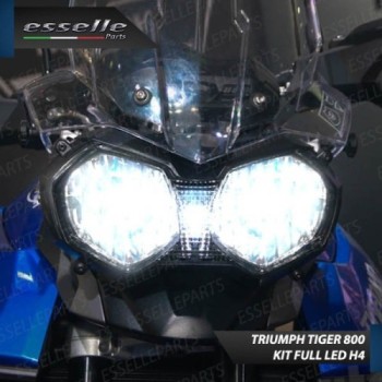 Kit Full LED Coppia H4 18000 Lumen 6000K bianco per Triumph Tiger 800 2010-2014 Kit Full LED Coppia H4 18000 Lumen 6000K bianco per Triumph Tiger 800 2010-2014