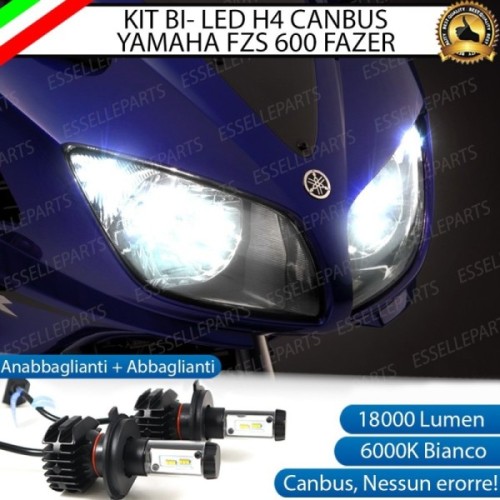 Kit Full LED Coppia H4 18000 Lumen per YAMAHA FZS 600 2000-2004 Fazer S