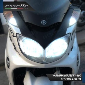 Kit Full LED Coppia H4 18000 Lumen 6000K bianco per YAMAHA Majesty 400 2004-2008