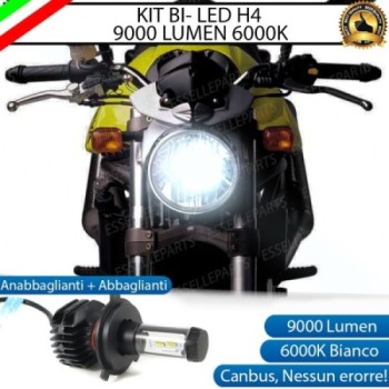 Kit Full LED Lampada H4 9000 LUMEN Anabbagliante Abbagliante Planet 125 2002-2003