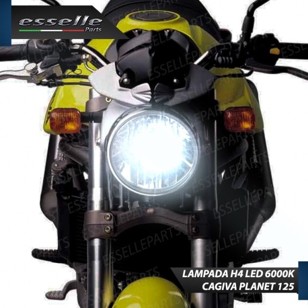 Kit Full LED Lampada H4 9000 LUMEN Anabbagliante Abbagliante Planet 125 2002-2003
