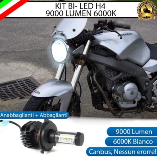 Kit Full LED Lampada H4 9000 LUMEN Anabbagliante Abbagliante River 500 1997-2001