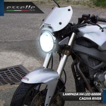 Kit Full LED Lampada H4 9000 LUMEN Anabbagliante Abbagliante River 500 1997-2001
