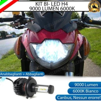 Kit Full LED Lampada H4 9000 LUMEN Anabbagliante Abbagliante V-Raptor 1000 2000-2005