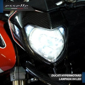 Kit Full LED Lampada H4 9000 Lumen per Ducati Hypermotard 1100 2010-2012 EVO SP