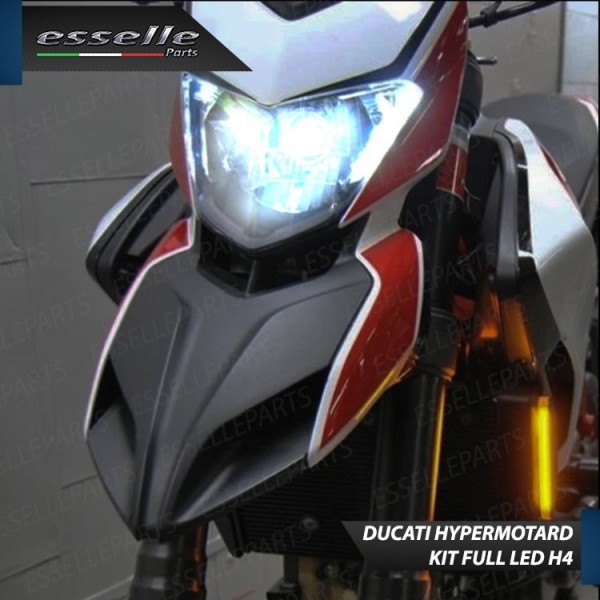 Kit Full LED Lampada H4 9000 Lumen per Ducati Hypermotard 821 2013-2015