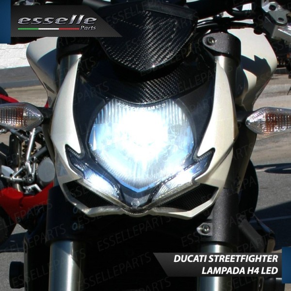 Kit Full LED Lampada H4 9000 Lumen per Ducati StreetFighter 848 2011-2015