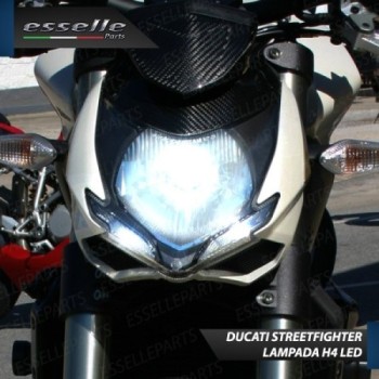 Kit Full LED Lampada H4 9000 Lumen per Ducati StreetFighter 848 2011-2015