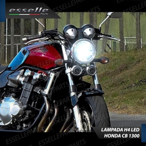 Kit Full LED Lampada H4 9000 LUMEN Anabbagliante Abbagliante Honda CB 1300 1998-2002
