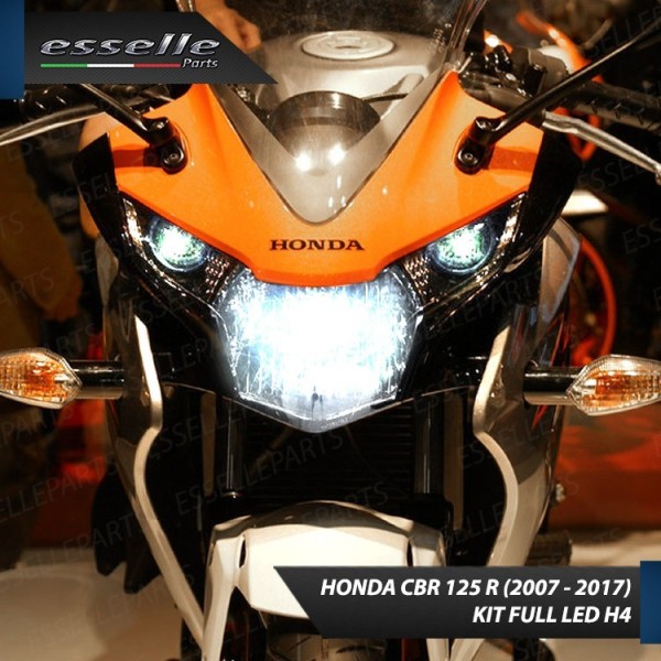 Kit Full LED Lampada H4 9000 LUMEN 6000K Honda CBR 125 R 2007-2017
