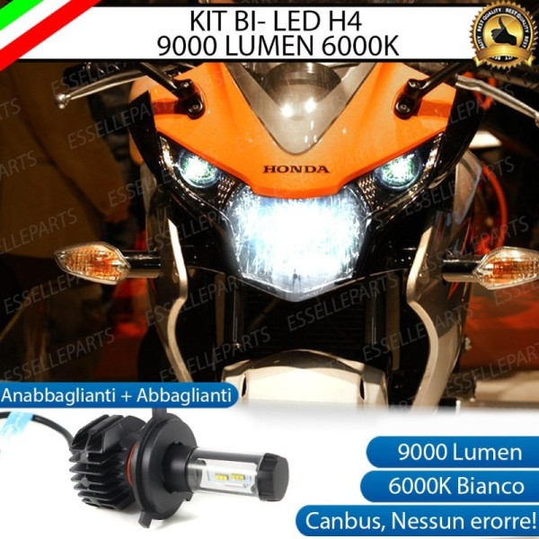 Kit Full LED Lampada H4 9000 LUMEN 6000K Honda CBR 250 R 2010-2014