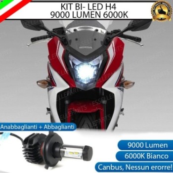 Kit Full LED Lampada H4 9000 LUMEN 6000K Honda CBR 600 F 2011-2013 Kit Full LED Lampada H4 9000 LUMEN 6000K Honda CBR 600 F 2011-2013
