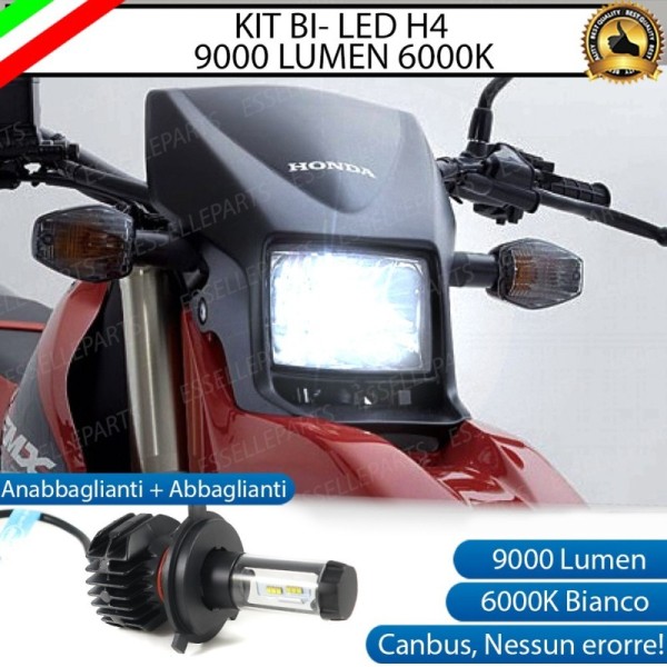 Kit Full LED Lampada H4 9000 LUMEN Anabbagliante Abbagliante Honda FMX 650 2005-2006