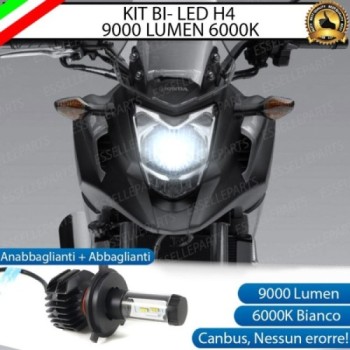Kit Full LED Lampada H4 9000 LUMEN 6000K Honda NC 700 S 2011-2014 ABS