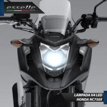 Kit Full LED Lampada H4 9000 LUMEN 6000K Honda NC 700 X 2011-2013 DCT ABS