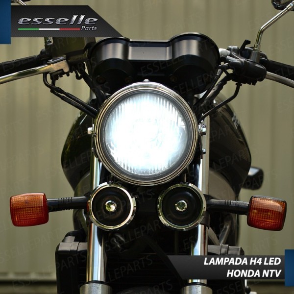 Kit Full LED Lampada H4 9000 LUMEN Anabbagliante Abbagliante Honda NTV 650 1988-2001
