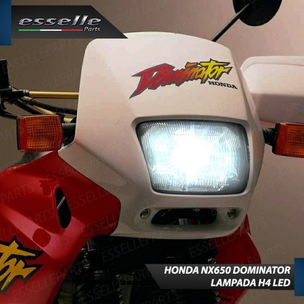 Kit Full LED Lampada H4 9000 LUMEN 6000K Honda NX 650 Dominator 1988-1990