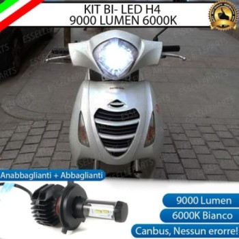 Kit Full LED Lampada H4 9000 LUMEN Anabbagliante Abbagliante Honda PS i 125 2006-2012 Kit Full LED Lampada H4 9000 LUMEN Anabbagliante Abbagliante Honda PS i 125 2006-2012