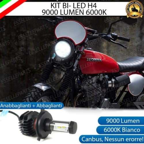 Kit Full LED Lampada H4 9000 LUMEN Anabbagliante Abbagliante Honda SLR 650 1996-1999