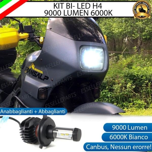 Kit Full LED Lampada H4 9000 LUMEN 6000K Honda Transalp XL 600V 1987-1990