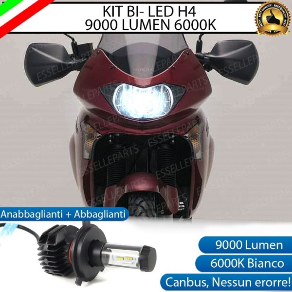Kit Full LED Lampada H4 9000 LUMEN 6000K Honda Transalp XL 650V 2000-2004