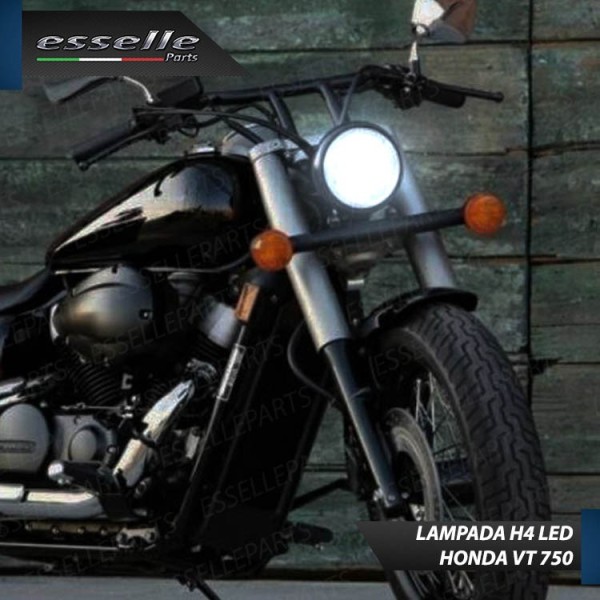 Kit Full LED Lampada H4 9000 LUMEN 6000K Honda VT 750 2007-2016 Shadow Black Spirit