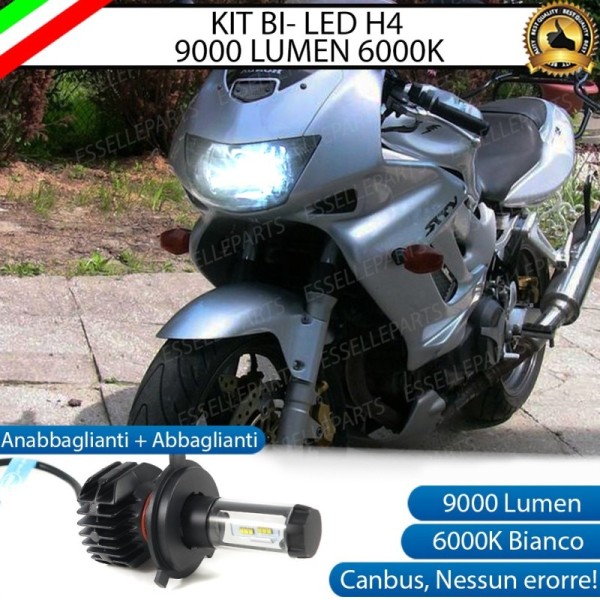 Kit Full LED Lampada H4 9000 LUMEN 6000K Honda VTR 1000 F 1997-2000 Firestorm