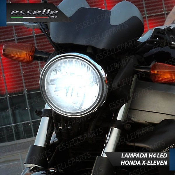 Kit Full LED Lampada H4 9000 LUMEN 6000K Honda X Eleven 1100 1999-2001