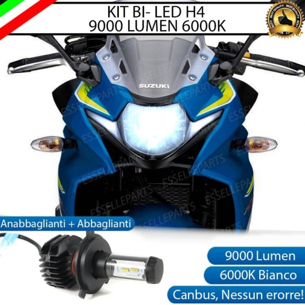 Kit Full LED Lampada H4 9000 Lumen Anabbaglianti Abbaglianti per SUZUKI GSX 250 2017-2020 R