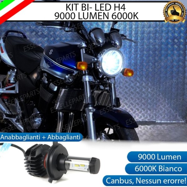 Kit Full LED Lampada H4 9000 Lumen Anabbaglianti Abbaglianti per SUZUKI GSX 1400 2002-2005