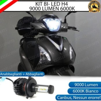 Kit Full LED Lampada H4 9000 Lumen per SYM Symphony 200 2015-2017 ST CBS
