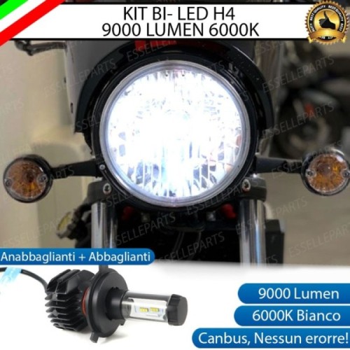 Kit Full LED Lampada H4 9000 Lumen Anabbaglianti Abbaglianti per SYM Wolf CR 300 2019-2020