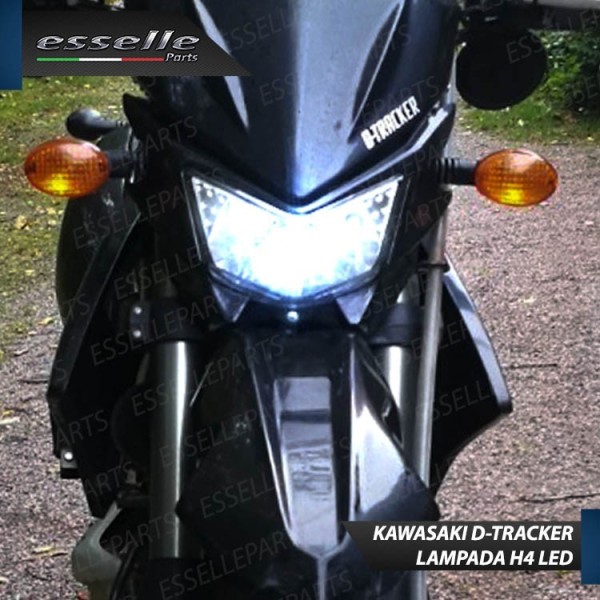 Kit Full LED Lampada H4 9000 Lumen per KAWASAKI D-Tracker 125 2010-2013