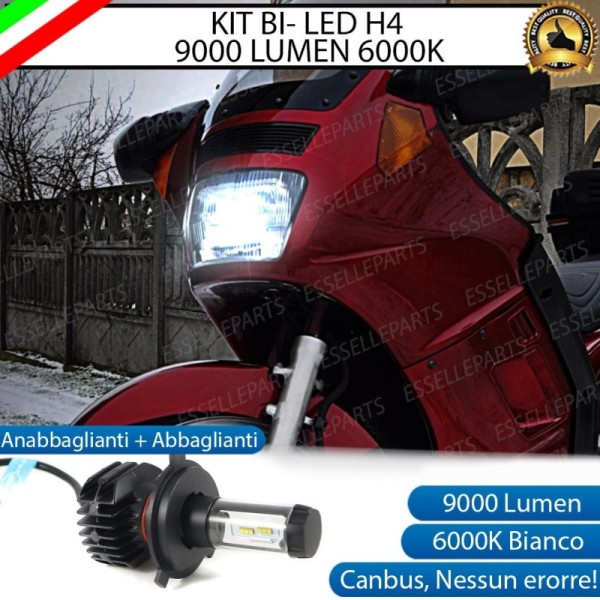 Kit Full LED Lampada H4 9000 Lumen Anabbaglianti Abbaglianti per KAWASAKI GTR 1000 1986-1998